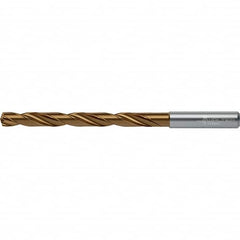Walter-Titex - 3.5mm 140° Spiral Flute Solid Carbide Taper Length Drill Bit - USA Tool & Supply