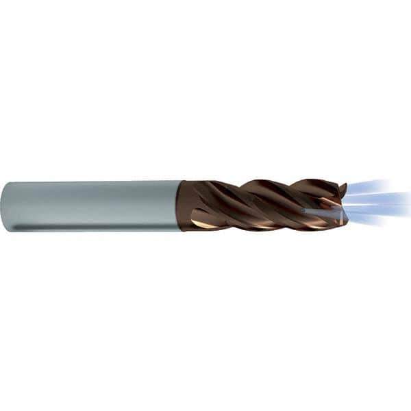 Guhring - 3/4", 4 Flute, Single End, Solid Carbide, Corner Chamfer End Mill - 4" OAL, 1-1/2 LOC, Right Hand Cut - USA Tool & Supply