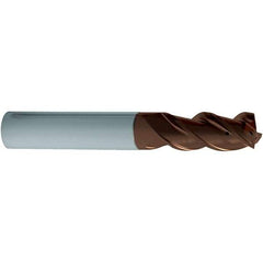Guhring - 3/4", 3 Flute, Single End, Solid Carbide, Corner Chamfer End Mill - 4" OAL, 1 LOC, Right Hand Cut - USA Tool & Supply