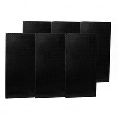 Wall Control - 96" Wide x 32" High Peg Board Storage Board - 6 Panels, Metal, Black - USA Tool & Supply