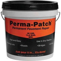 Perma-Patch - Drywall & Hard Surface Compounds Type: Permanent Asphalt Patch Material Color: Black - USA Tool & Supply