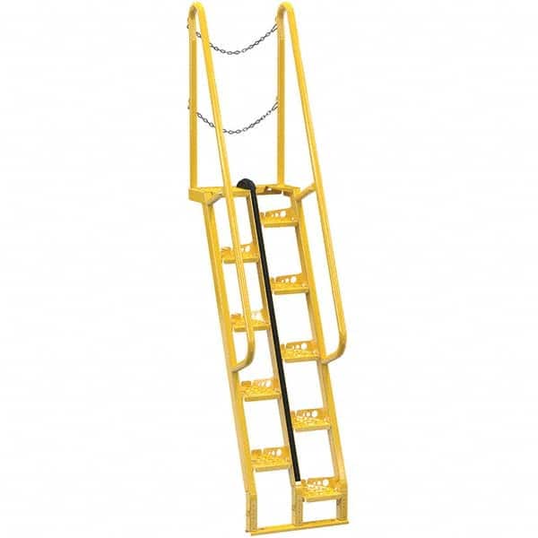 Vestil - 113-3/4" High 350 Lb Capacity 10 Step Alternating Tread Stair - USA Tool & Supply