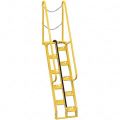 Vestil - 113-3/4" High 350 Lb Capacity 10 Step Alternating Tread Stair - USA Tool & Supply