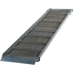 Vestil - 85" Long x 26" Wide, Aluminum Walk Ramp - 2,800 Lb Load Limit - USA Tool & Supply