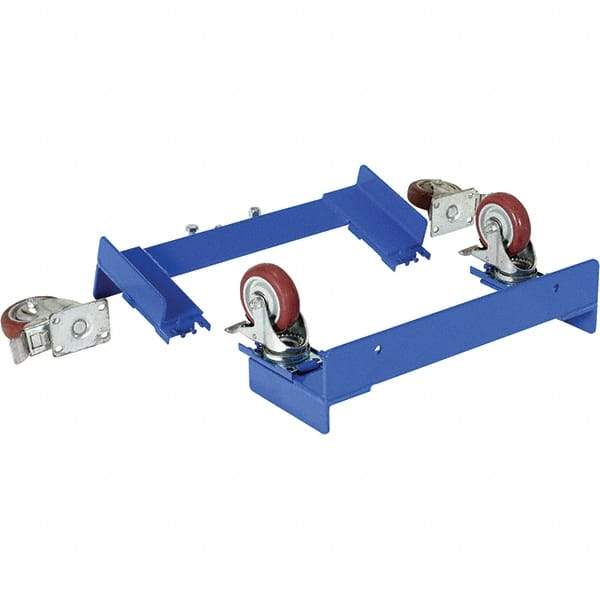 Vestil - Drum Caddy - 4 Swivel Casters with Steel Wheels - USA Tool & Supply