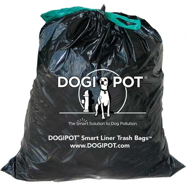 DOGIPOT - 1 50-Piece 10 Gal HDPE Plastic Trash Bags/Liners - USA Tool & Supply