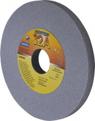 Norton - 6" Diam x 1-1/4" Hole x 1/2" Thick, J Hardness, 80 Grit Surface Grinding Wheel - Aluminum Oxide, Type 1, Medium Grade, 4,140 Max RPM, Vitrified Bond, No Recess - USA Tool & Supply