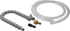 Graymills - 2 Piece, 60" Hose Length, 1/2" Nozzle Diam, 1/2" Hose ID, Coolant Hose Kit - For Flood-Type Coolant Systems - USA Tool & Supply
