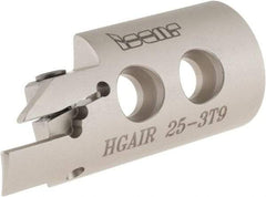 Iscar - 3mm Groove Width, 9mm Max Depth of Cut, Right Hand Cut, HGAI Indexable Grooving Blade - Series Heliface - USA Tool & Supply