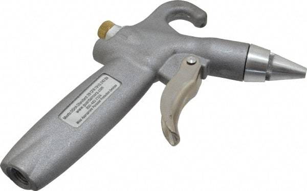 Guardair - 120 Max psi Whisper Jet Pistol Grip Blow Gun - 1/4 NPT Inlet, Aluminum - USA Tool & Supply