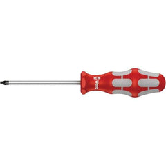 Wera - #00 Point, 2-3/8" Blade Length Square Recess Screwdriver - 312mm OAL - USA Tool & Supply