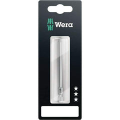 Wera - 1/4" Torx Bit - 1/4" Drive, 89mm OAL - USA Tool & Supply