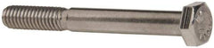 Value Collection - 5/16-18 UNC, 2-3/4" Length Under Head Hex Head Cap Screw - Partially Threaded, Grade 18-8 Stainless Steel, Uncoated, 1/2" Hex - USA Tool & Supply
