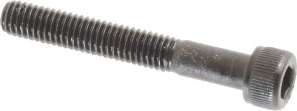 Value Collection - #10-32 UNF Hex Socket Drive, Socket Cap Screw - Alloy Steel, Black Oxide Finish, Partially Threaded, 1-3/8" Length Under Head - USA Tool & Supply