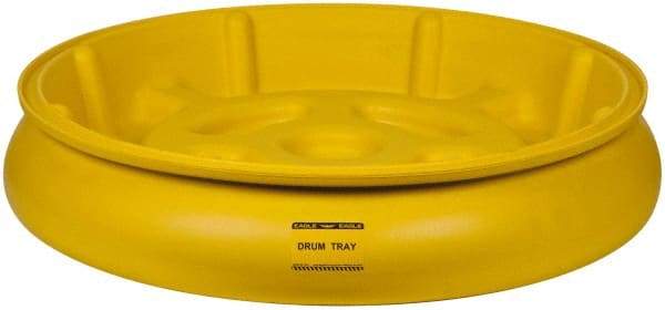 Eagle - 10 Gal Sump, 1,000 Lb Capacity, 1 Drum, Plastic Drum Tray - 6" High - USA Tool & Supply