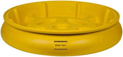 Eagle - 10 Gal Sump, 1,000 Lb Capacity, 1 Drum, Plastic Drum Tray - 6" High - USA Tool & Supply