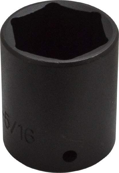 Proto - 1/2" Drive 1-5/16" Standard Impact Socket - 6 Points, 2" OAL - USA Tool & Supply