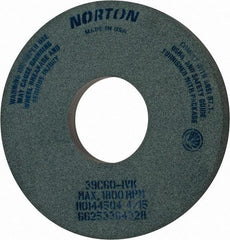Norton - 14" Diam x 5" Hole x 1-1/2" Thick, I Hardness, 60 Grit Surface Grinding Wheel - Silicon Carbide, Type 5, Medium Grade, 1,800 Max RPM, Vitrified Bond, One-Side Recess - USA Tool & Supply
