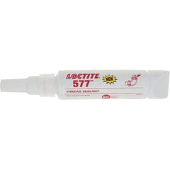 Loctite - 50 mL Tube, Yellow, Medium Strength Liquid Threadlocker - Series 577 - USA Tool & Supply