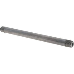 Made in USA - Schedule 80, 1/8" Diam x 5-1/2" Long Black Pipe Nipple - Threaded - USA Tool & Supply