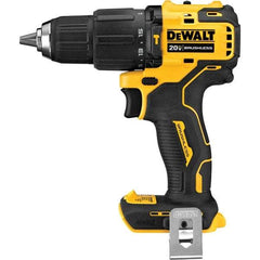 DeWALT - 20 Volt 1/2" Plastic Ratcheting Chuck Cordless Hammer Drill - 28500 BPM, 1650 RPM, Reversible - USA Tool & Supply