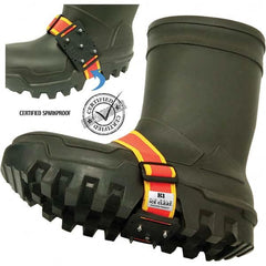Geroline - Ice Traction Footwear Footwear Style: Strap-On Cleat Traction Type: Steel Studs - USA Tool & Supply