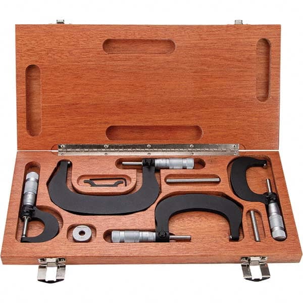 TESA Brown & Sharpe - Mechanical Outside Micrometer Sets Minimum Measurement (Inch): 0 Minimum Measurement (Decimal Inch): 0 - USA Tool & Supply