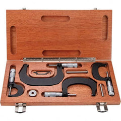TESA Brown & Sharpe - Mechanical Outside Micrometer Sets Minimum Measurement (Inch): 0 Minimum Measurement (Decimal Inch): 0 - USA Tool & Supply