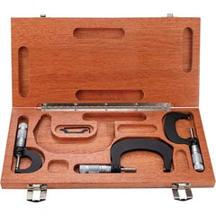 TESA Brown & Sharpe - Mechanical Outside Micrometer Sets Minimum Measurement (Inch): 0 Minimum Measurement (Decimal Inch): 0 - USA Tool & Supply