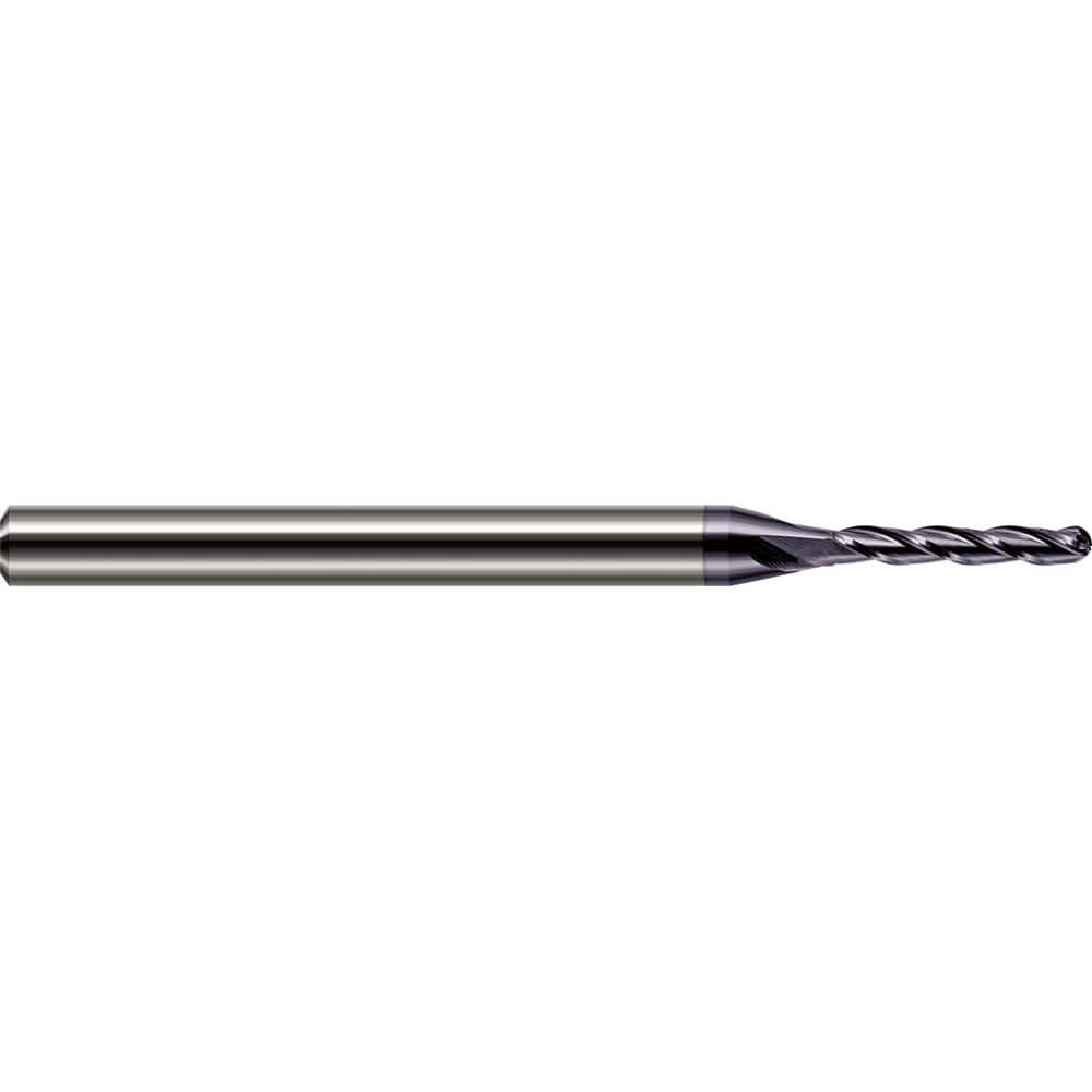 Harvey Tool - Ball End Mills; Mill Diameter (Inch): 1/2 ; Mill Diameter (Decimal Inch): 0.5000 ; Number of Flutes: 4 ; Length of Cut (Inch): 2 ; Length of Cut (Decimal Inch): 2.0000 ; Material: Solid Carbide - Exact Industrial Supply