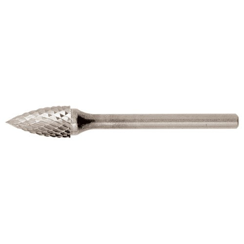 SG-6 Double Cut Solid Carbide Bur-Pointed Tree Shape