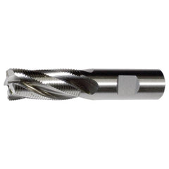 ‎3/4″ × 3/4″ × 3″ × 5-1/4″ RHS / RHC HSS-E (PM) Powder Metal Fine Profile Roughing End Mill - MF SE CC - Bright - Exact Industrial Supply
