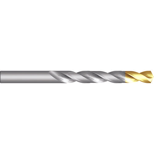 ‎5/16″ HSS Drill - 4xD - ANSI - Bright/TiN - 118 Degree Split Point E-code # A0125/16