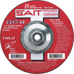6X1/4X5/8-11 SAIT A24T C/O WHEEL - USA Tool & Supply