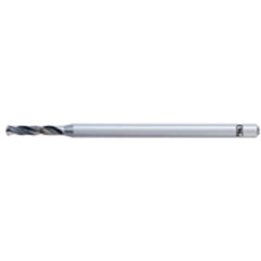 1.6 mm Dia. × 3 mm Shank × 9.6 mm Flute Length × 53 mm OAL, 2xD, IchAda, 2 Flute, No, Solid Carbide Drill - Exact Industrial Supply