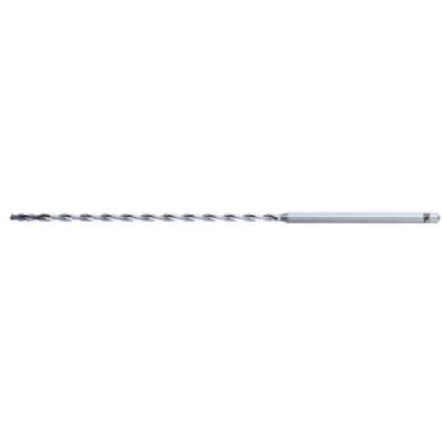 1.1 mm Dia. × 3 mm Shank × 37.4 mm Flute Length × 86 mm OAL, 30xD, IchAda, 2 Flute, No, Solid Carbide Drill