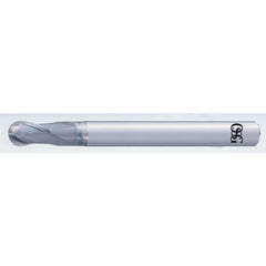 3/8″ Dia. × 3/8″ Shank × 0.375″ DOC × 4″ OAL, Carbide DURO, 4 Flute, Shrink Fit, Ballnose End Mill - Exact Industrial Supply