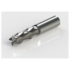 3mm Dia. x 75mm Overall Length 2-Flute Square End Solid Carbide SE End Mill-Round Shank-Center Cut-AlTiN - USA Tool & Supply