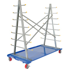 ‎A-Frame Cart With Storage Rack 36-3/4 W × 72 L - Exact Industrial Supply