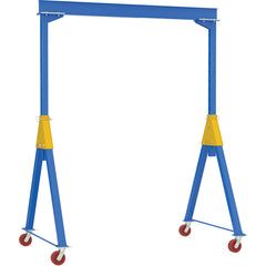 Knockdown Adjustable Steel Gantry Crane 8K 20 × 16 VG Casters