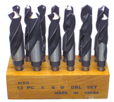 13 Pc. HSS Reduced Shank Drill Set - USA Tool & Supply