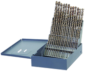 60 Pc. #1 - #60 Wire Gage HSS Surface Treated Jobber Drill Set - USA Tool & Supply