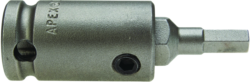 #SZ-20 - 1/2" Square Drive - 3/16" M Hex - 2-1/2" Overall Length SAE Bit - USA Tool & Supply