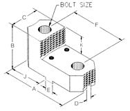 Single Step Hard Top Jaw - For 6" Chucks - USA Tool & Supply