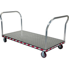 Alum Treadplate Platform Trk 36 × 69 Dual Hdl - Exact Industrial Supply