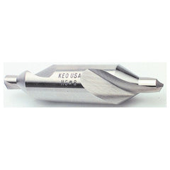 ‎#1 × 1-1/4″ OAL 60 Degree HSSCo Plain Combined Drill and Countersink Uncoated - USA Tool & Supply