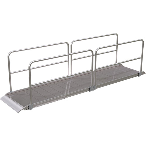 Alum Walk Ramp Handrail Overlap 168 × 38″