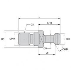 RK30BT1M PULL STUD - USA Tool & Supply