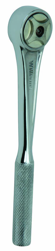 7-5/8" OAL - 3/8" Drive - Round Head Ratchet - USA Tool & Supply