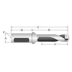 60520S-100F Spade Drill Holder - USA Tool & Supply